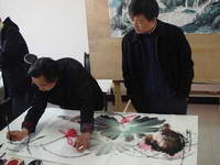 茶房超限檢測站舉辦迎新春書畫聯誼會